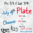 July 4th Plate